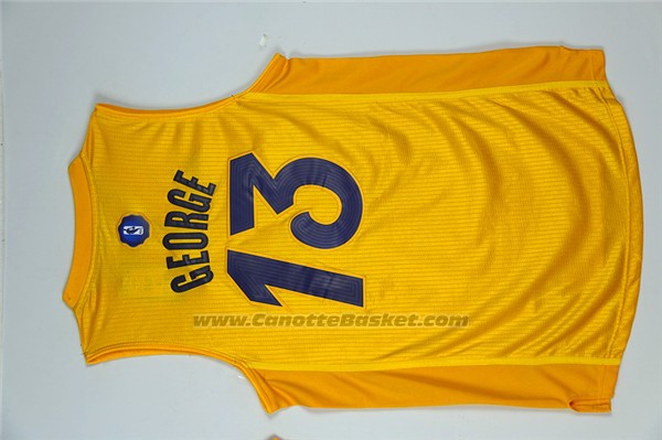 Maglia Natale 2016 Indiana Pacers Paul George #13 Giallo
